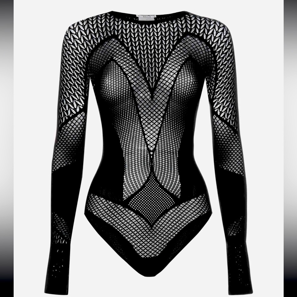 Wolford Romance Net bodysuit